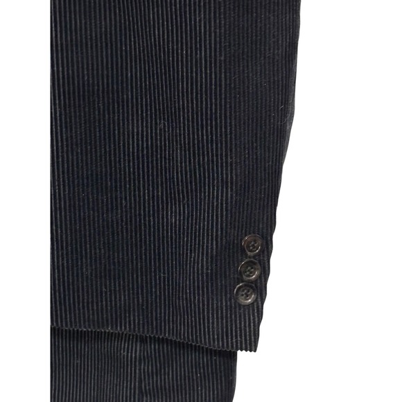Bolzano Blazer Mens 48L Pinstripe Corduroy Three Button Dress Jacket Classic - Picture 4 of 5